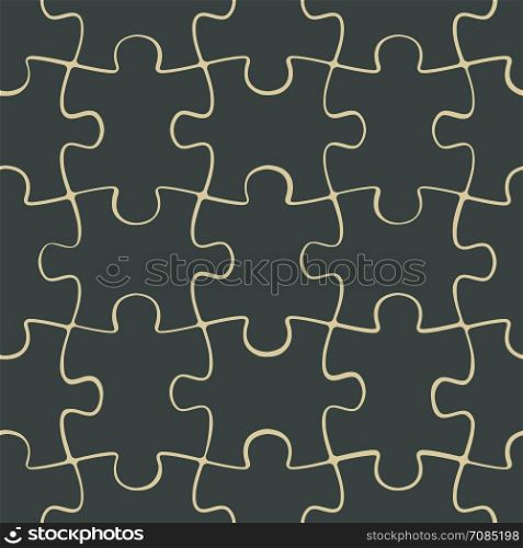 Puzzle jigsaw seamless pattern. Puzzle jigsaw seamless pattern. Board game square template. Vector illustration.