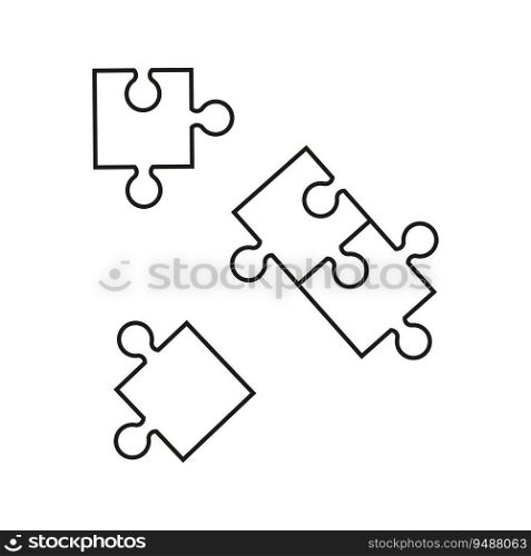 Puzzle line icon. Team symbol. Teamwork symbol. Vector illustration. Eps 10. Stock image.. Puzzle line icon. Team symbol. Teamwork symbol. Vector illustration. Eps 10.