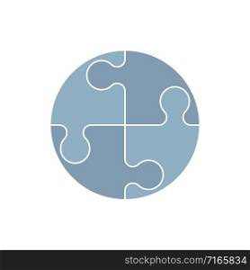 Puzzle Logo icon vector isolated on white background