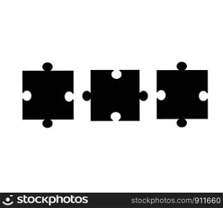 puzzle pieces icon on white background. flat style. puzzle pieces for your web site design, logo, app, UI. set puzzle piecesign.