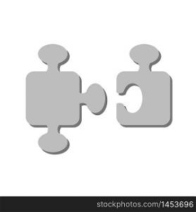 Puzzle vector flat icon, puzzling sign symbol.