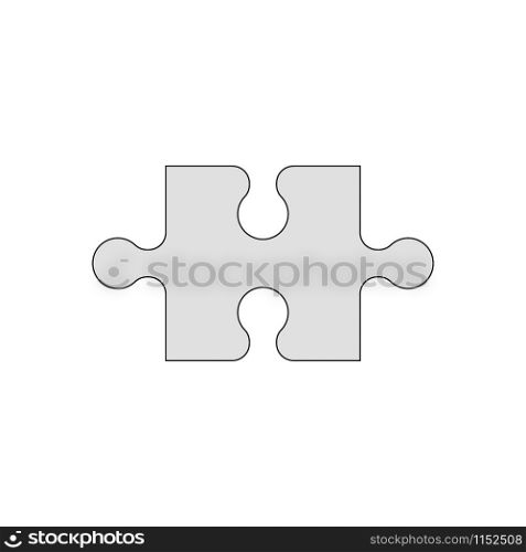 Puzzle vector icon. Vector design abstract illustration