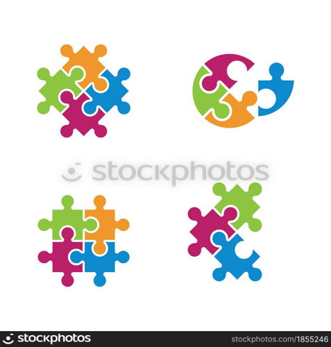 Puzzle Vector Illustration design template