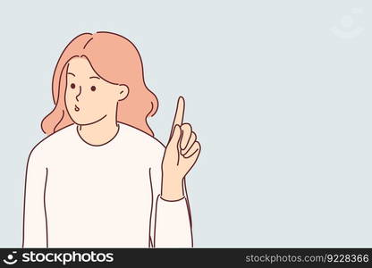 Puzzled woman waving finger to show dissatisfaction with opponent words and say no to discriminatory actions. Displeased girl showing no gesture defending herself from gender discriminatory. Woman waving finger to show dissatisfaction with opponent words and say no to discriminatory actions