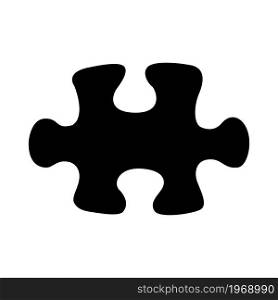 puzzles black icon on white background vector illustration symbol. puzzles black icon on white background vector illustration