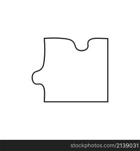 Puzzles icon. Part of toy. Isolated object. Outline element. Game symbol. Simple design. Vector illustration. Stock image. EPS 10.. Puzzles icon. Part of toy. Isolated object. Outline element. Game symbol. Simple design. Vector illustration. Stock image.