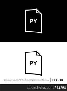 py file format icon template