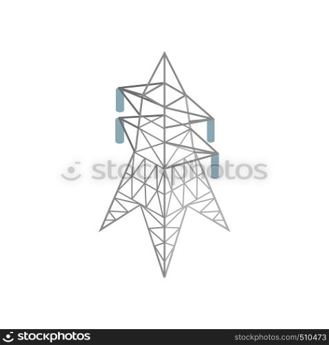 Pylon power icon in isometric 3d style on a white background. Pylon power icon, isometric 3d style