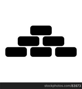 Pyramid black icon .