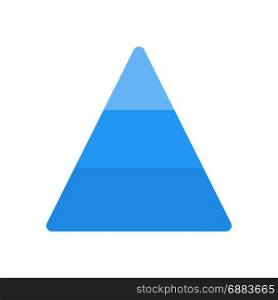 pyramid diagram, icon on isolated background,