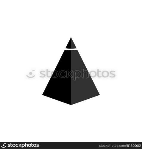 pyramid icon vector design templates white on background