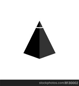 pyramid icon vector design templates white on background