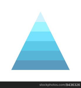 Pyramid infographic template. Blue triangle data segments. Vector illustration. EPS 10. stock image.. Pyramid infographic template. Blue triangle data segments. Vector illustration. EPS 10.