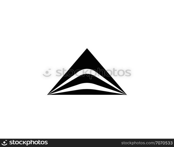 pyramid logo and symbol Business abstract design template