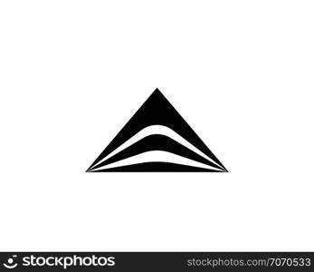 pyramid logo and symbol Business abstract design template