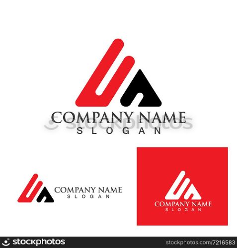 pyramid logo and symbol icon vector