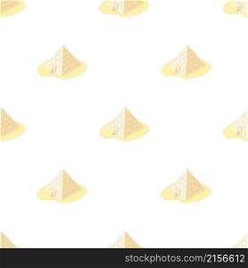 Pyramid of Giza, Egypt pattern seamless background texture repeat wallpaper geometric vector. Pyramid of Giza, Egypt pattern seamless vector