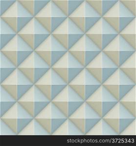 Pyramid relief surface seamless vector pattern.