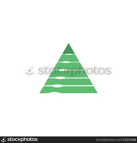 Pyramid tech logo vector design.