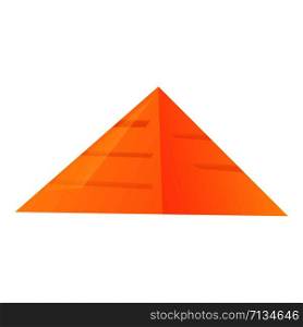 Pyramide icon. Cartoon of pyramide vector icon for web design isolated on white background. Pyramide icon, cartoon style