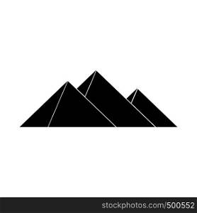 Pyramids of Egypt icon in simple style isolated on white background. Pyramids of Egypt icon, simple style