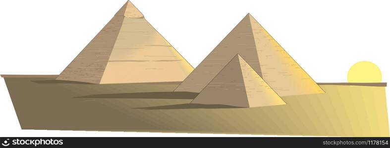 Pyramids Vector Illustration