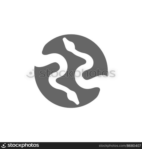 Python logo icon design illustration vector