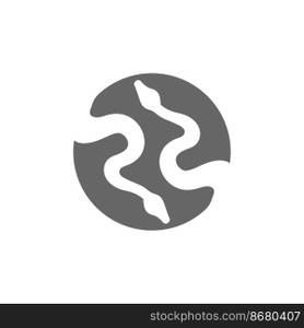 Python logo icon design illustration vector