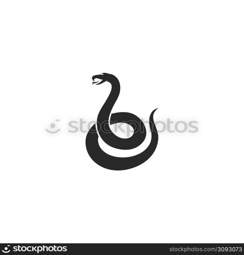 python snake logo vector icon illustration design