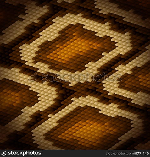 Python snake skin brown background. Vector illustration.. Python snake skin brown background. Vector illustration