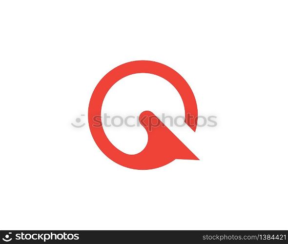 Q letter logo template