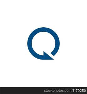 Q letter logo template vector icon