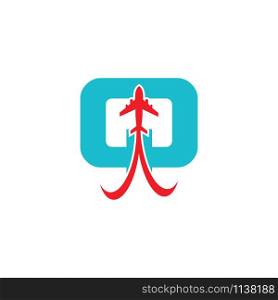 Q Letter logo TRAVEL creative concept template design
