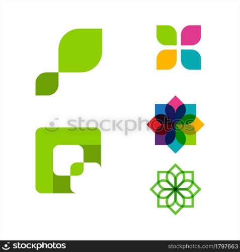 Q Letter of green Tree leaf ecology nature element vector