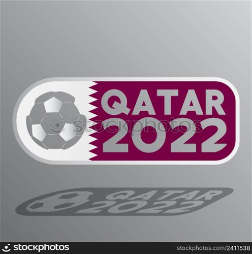 Qatar 2022 Message. Sticker, icon, button, notification and Social Media story sign. Vector illustration.