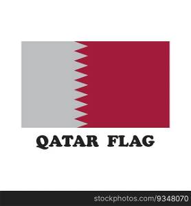 Qatar flag icon vector illustration symbol design