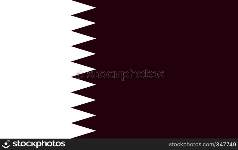 Qatar flag image for any design in simple style. Qatar flag image