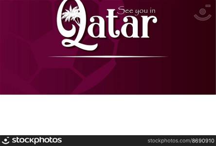 Qatar football tournament background for banner use. Soccer world cup background design