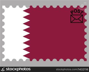 Qatar national country flag. original colors and proportion. Simply vector illustration background. Isolated symbols and object for design, education, learning, postage stamps and coloring book, marketing. From world set