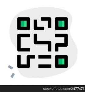 QR code, a barcode with various information.