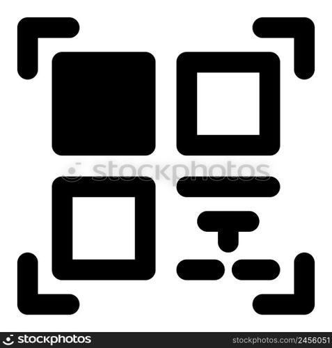 QR code, a two dimensional matrix barcode.