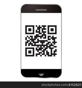 Qr code for scanning with smart mobile or cell phone