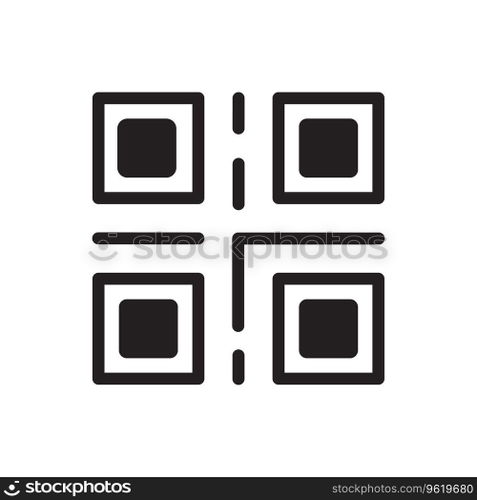 Qr Code Icon Illustrations Vector Graphics