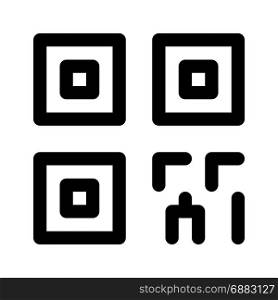 qr code, icon on isolated background