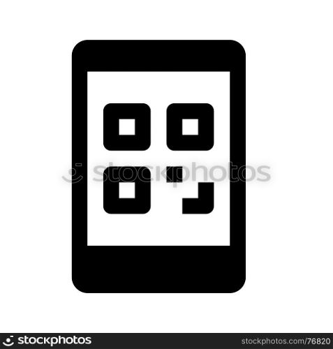qr code, icon on isolated background
