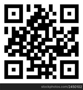 Qr code in abstract style. Smartphone scan. Qr code scan icon. Vector illustration. stock image. EPS 10.. Qr code in abstract style. Smartphone scan. Qr code scan icon. Vector illustration. stock image
