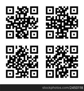 Qr code in abstract style. Smartphone scan. Qr code scan icon. Vector illustration. stock image. EPS 10.. Qr code in abstract style. Smartphone scan. Qr code scan icon. Vector illustration. stock image. 