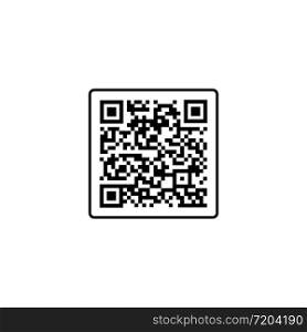 QR code, scanner icon for web or appstore design black symbol isolated on white background. Vector EPS 10. QR code, scanner icon for web or appstore design black symbol isolated on white background. Vector EPS 10.
