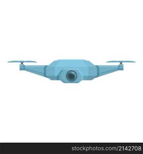 Quadrocopter icon cartoon vector. Drone camera. Video air. Quadrocopter icon cartoon vector. Drone camera