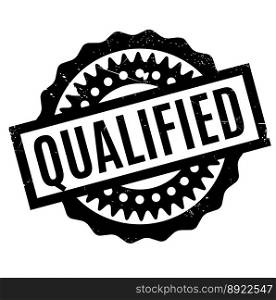 Qualified rubber st&vector image